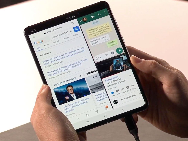 Màn hình độc đáo của Samsung Galaxy Fold