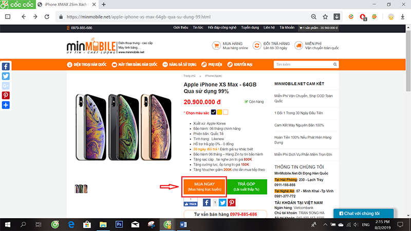 đặt mua hàng từ xa điện thoại iphone xách tay tại hải phòng