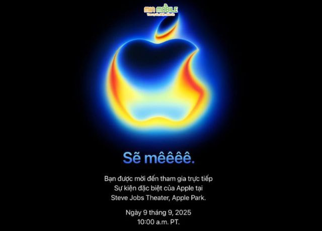 Thư mời ra mắt iPhone 17 series