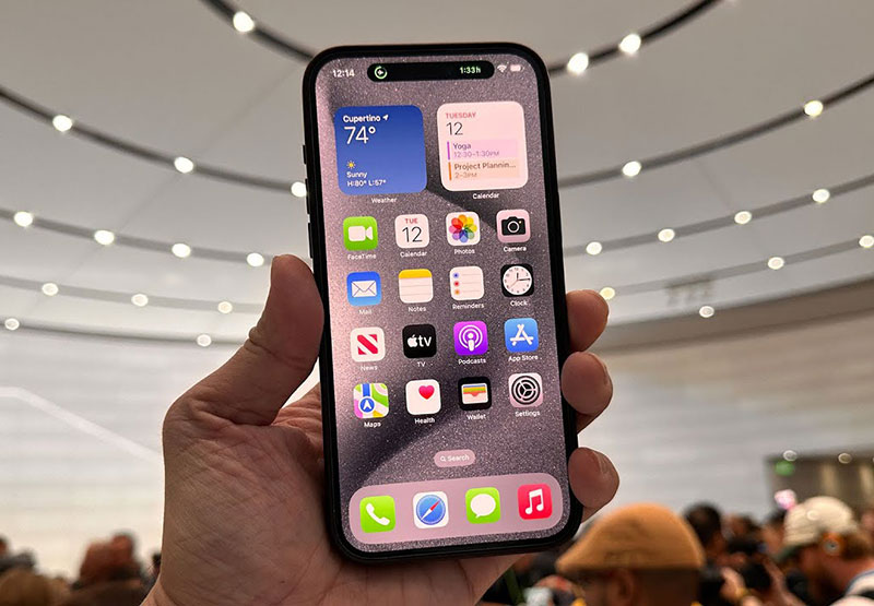 Màn hình sống động trên iPhone 15 Pro 1Tb