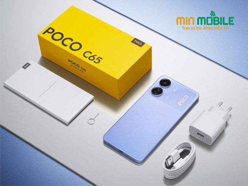 Xiaomi Poco C65 có ngoại hình cực kì bắt mắt