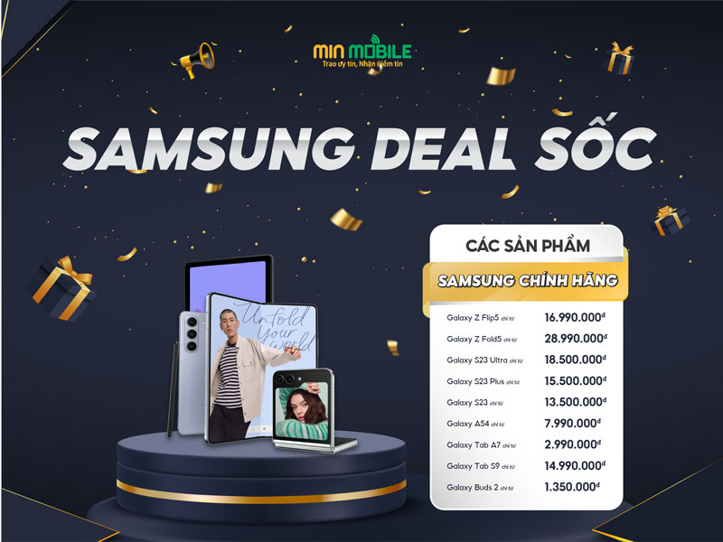 Điện thoại Samsung giảm giá đợt BlackFriday