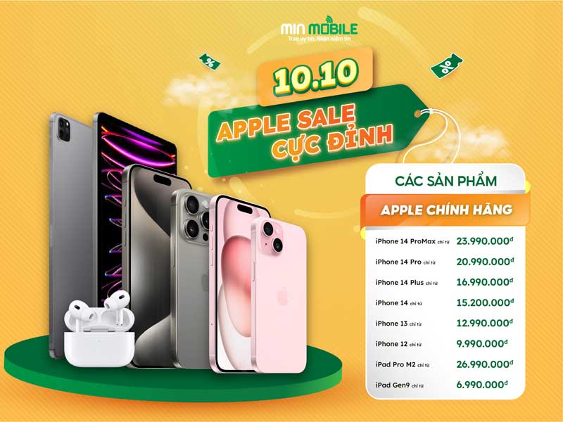 iPhone giá rẻ tại MinMoible