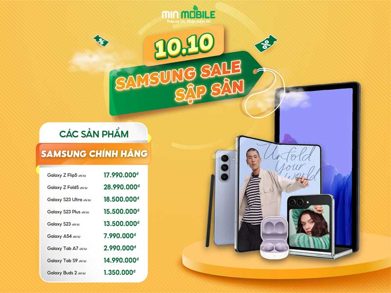 Samsung giảm giá tại MinMobile
