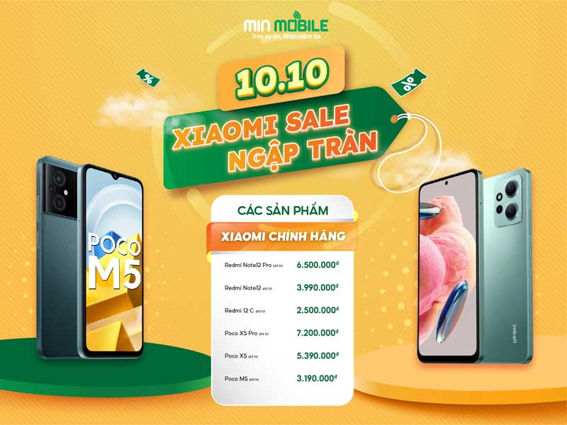 Xiaomi giá rẻ Hải Phòng tại MinMobile