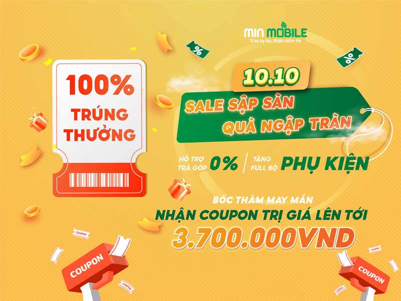 Chương trình bốc thăm trúng coupon ngày 10-10