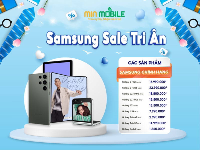 Điện thoại Samsung có nhiều ưu đãi dịp 20/11