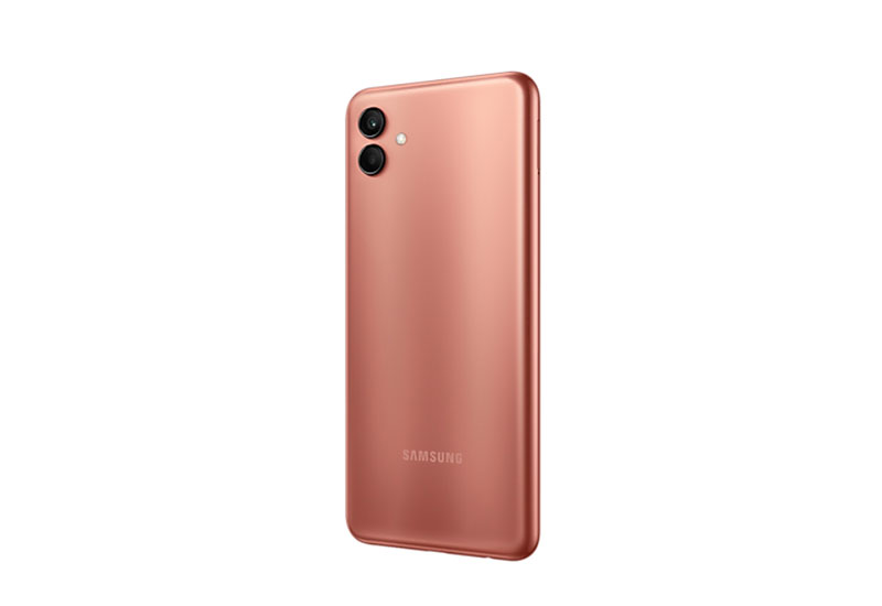 Thiết kế trẻ trung của Samsung A04 giá rẻ
