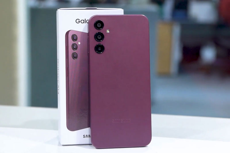 Galaxy A14 4G 128Gb có thiết kế gọn gàng bắt mắt