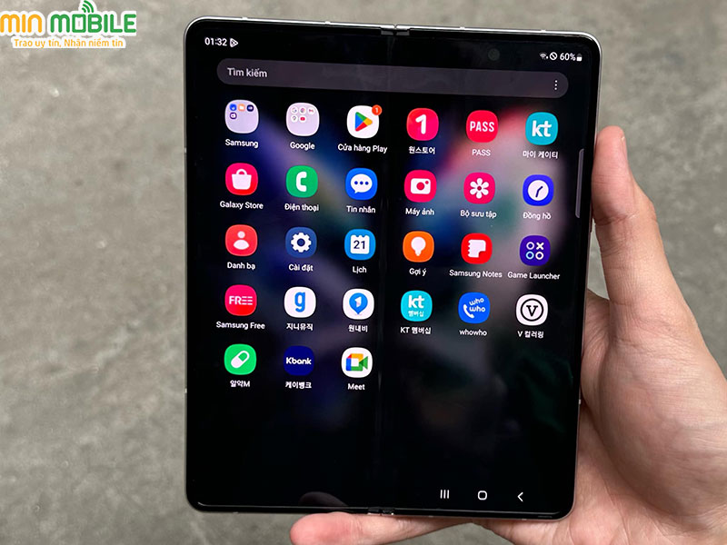 Màn hình sắc nét của Samsung Galaxy Z Fold 3 cũ Hàn 512GB