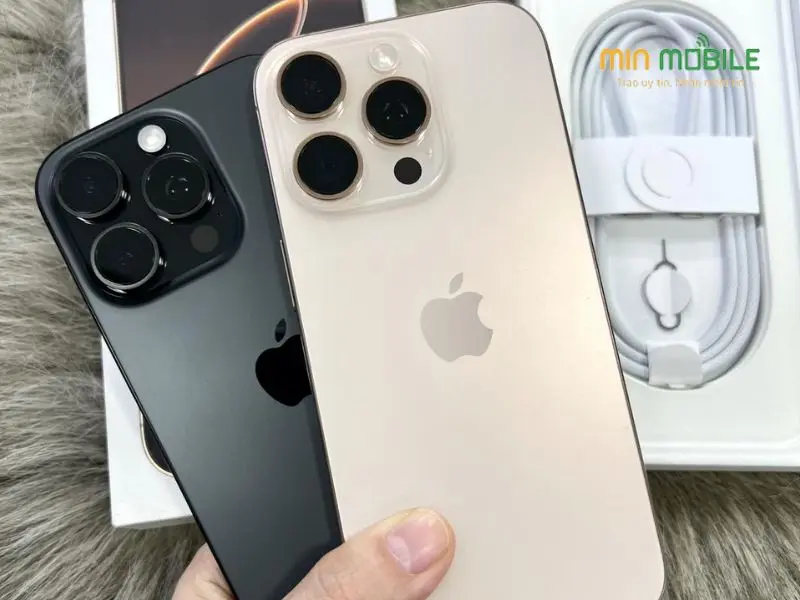 Ngoại hình đẹp long lanh iPhone 16 Pro Max cũ xách tay Hàn Quốc