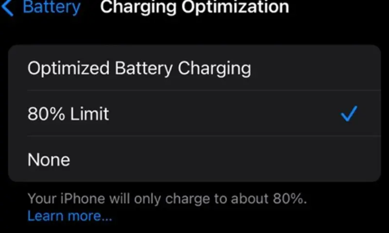 Tính năng Sạc pin được tối ưu hóa trên iPhone